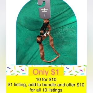 1️⃣0️⃣for$1️⃣0️⃣🎉 Medium dog collar NWT